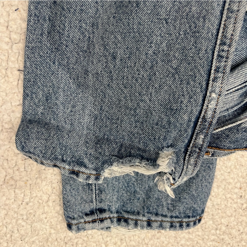Agolde Riley High Rise Straight Crop Rigid Jeans in Emulsion - Picture 8 of 8